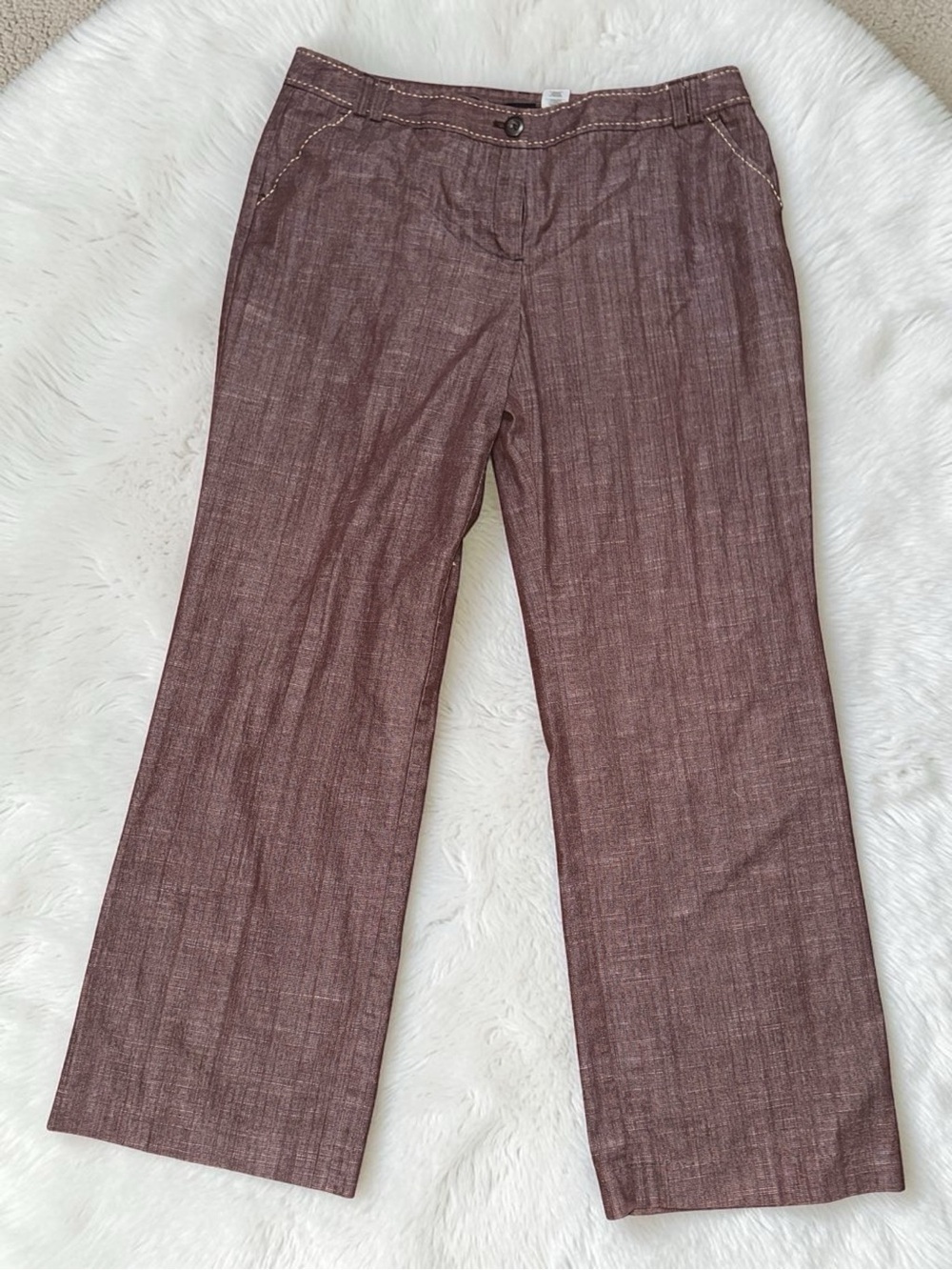 Y2K attention Wide-Leg Dress Pants in Brown size 16